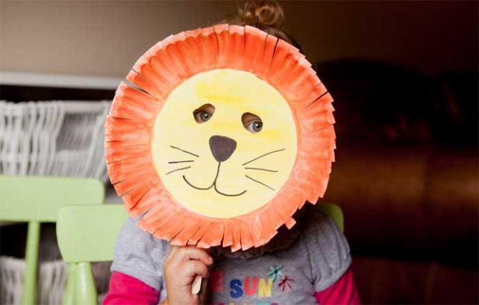 lion-mask DIY Lion Mask using paper plate
