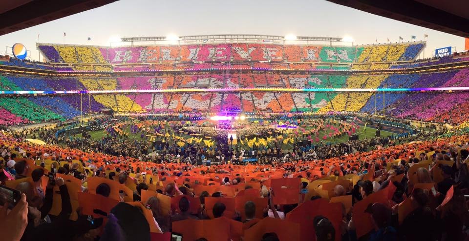 #PepsiHalftime Coldplay, Beyonce and Bruno Mars Shared the 