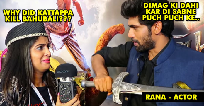 Rikshawali asking to Baahubali star cast Why did katappa kill Baahubali