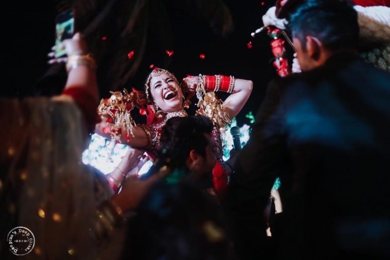 Yuvika Chaudhary Dancing on her wedding