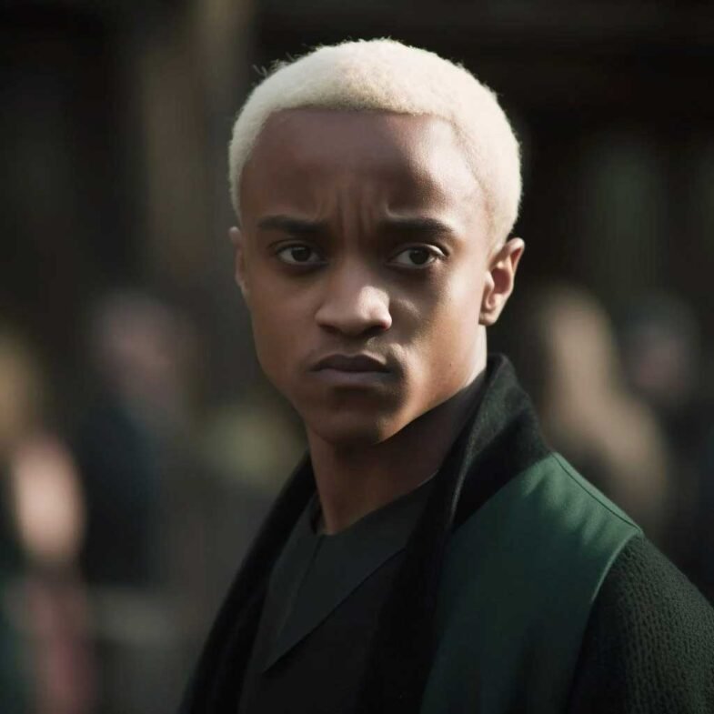 African American AI Pics of Draco Malfoy