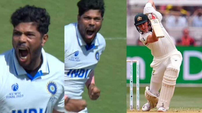 umesh yadav taking wicket of marnus labuschagne- video went viral