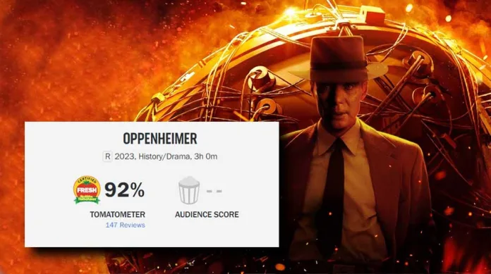 OPPENHEIMER Rotten Tomatoes Critics Review, They Loved It