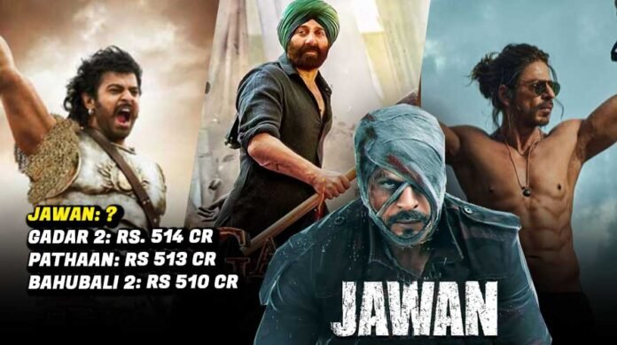 Jawan-Beats-Baahubali-2,-Gadar-2-at-box-office History: Jawan Beats Baahubali 2, Gadar 2 and Pathan at the Box office and became the highest grosser of all time.