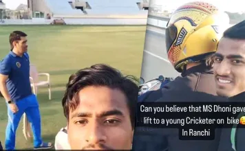 MS Dhoni’s Heartwarming Gesture: Giving a Lift to a Young Cricketer on His Bike Goes Viral Viral Video: MS Dhoni Giving Lift to a Young Cricketer