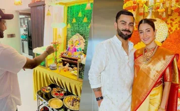 This is How Virat-Anushka Celebrated Ganesh Chaturthi, Fellow Cricketers Also Shared Pics Famous couple Virat Kohli and Anushka Sharma celebrated Ganesh Chaturthi. Fellow Cricketers like Rohit Sharma also shared pics of Ganesh Chaturthi