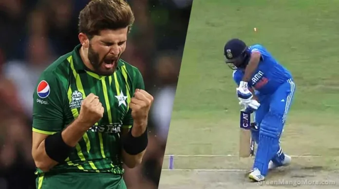 Check out how shaheen afridi bowled Rohit sharma