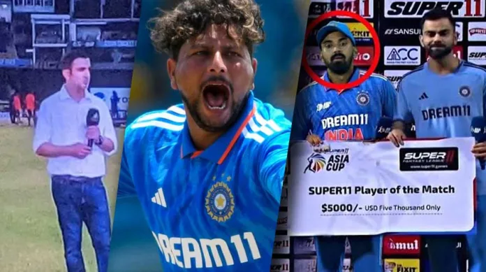 gautam-gambhir-disagree-with-virart Kuldeep Yadav's 5-Wicket Haul Against Pakistan Earns Him Player of the Match Honors, Says Gautam Gambhir