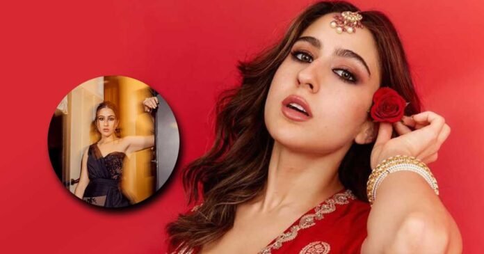 Sara-Ali-Khan-hot-Black-Dress Sara Ali Khan Sizzle the internet with her hot black dress photo on Instagram