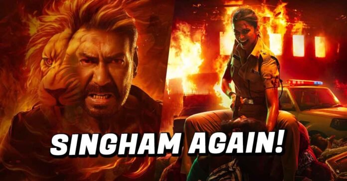 Singham-Again-First-Look Sigham 3 Fisrt Look is Out. Check out the star cast of Singham 3