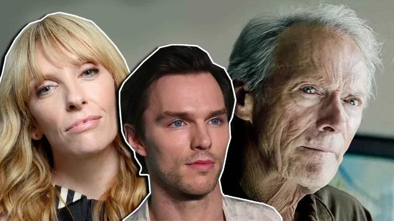 Cast of Clint Eastwood's Juror No.2 The Last Movie of Clint Eastwood. Staring Toni Collette and Nicholas Hoult.