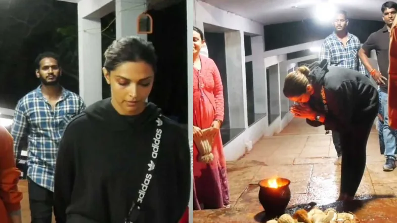 Deepika offer prayers at Sri Venkateswara Swami Temple