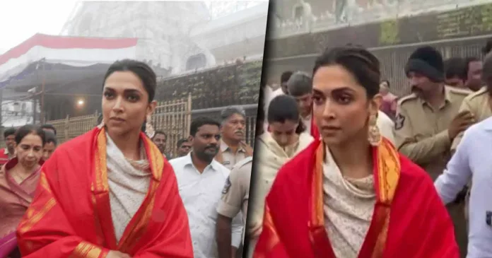 Deepika padukone spotted at Tirumala Venkateswara temple (Balaji Temple) With Family