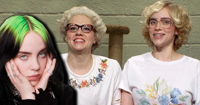 Kate McKinnon and Billie Eilish Funny act at Saturday Night Live Show. Both Reunites after 12 years for the same show