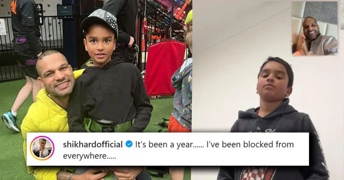 Shikhar Dhawan Emotional Birthday Note for his son Zorawar, Reveled that he has been blocked from contacting his son after divorce!