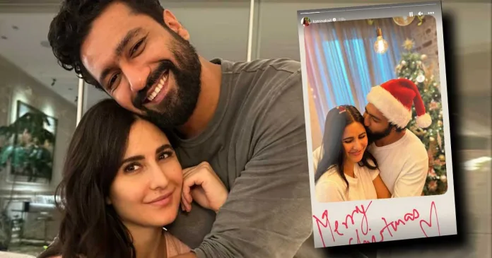 katrina and vicky kaushal shares christmas kiss photo on Instagram!
