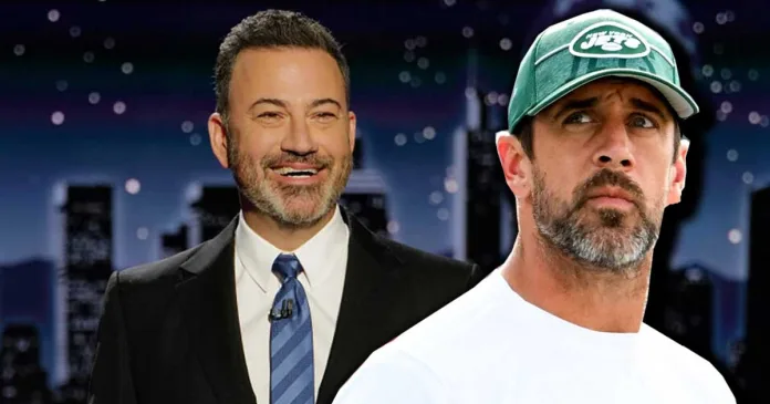 Exclusive! Jimmy Kimmel Roasts 'Karen' Aaron Rodgers