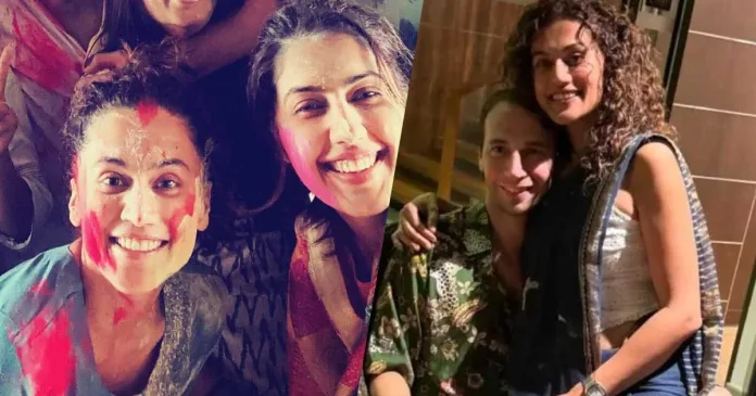 Taapsee Pannu's Alleged Secret Wedding: Holi Snapshot Sparks Speculation