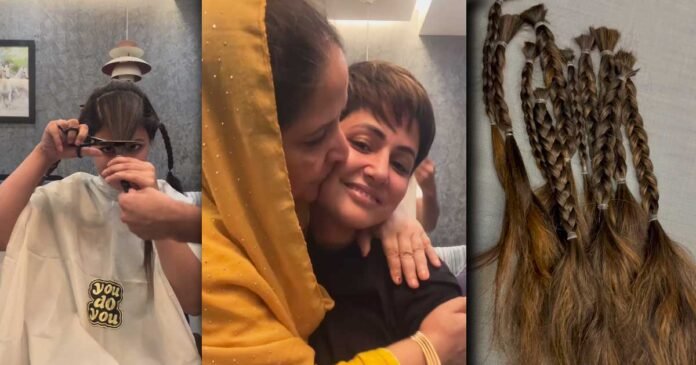 hina-khan-cuts-hair-during-chemotherapy Hina Khan's Emotional Video: Cutting Hair and Embracing Strength Amid Chemotherapy Description: Hina Kh
