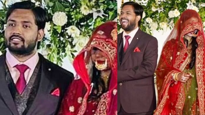 Khan Sir’s Wedding Reception in Patna: Khan Sir Wife AS Khan Appears in Traditional Veil, Many Celebrities Attend